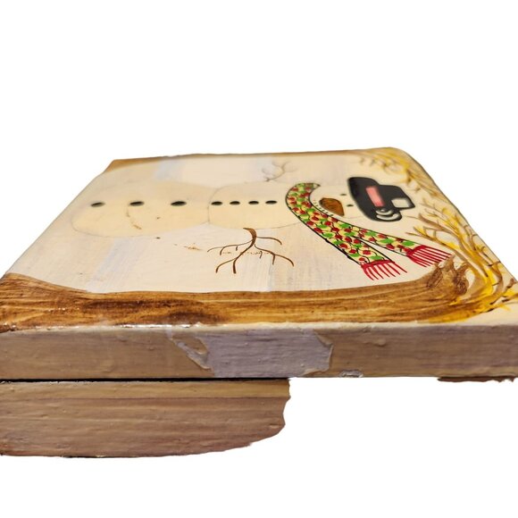 Hand Painted Snowman Coaster Set With Box By The Foreside Company - Picture 16 of 16